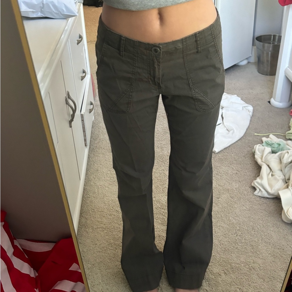 GAP Olive Green Boot Cut Utility Pants
